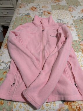 Columbia Light Pink Full-Zip Fleece Jacket